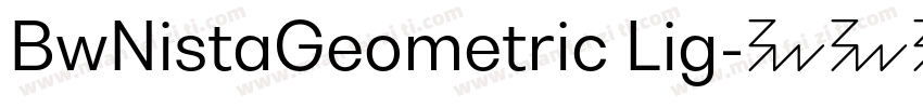 BwNistaGeometric Lig字体转换